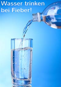 Fieber: viel Wasser trinken