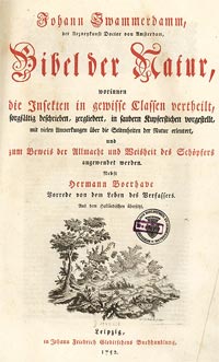Bibel der Natur von Jan Swammerdam