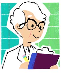 Virginia Apgar Zeichnung